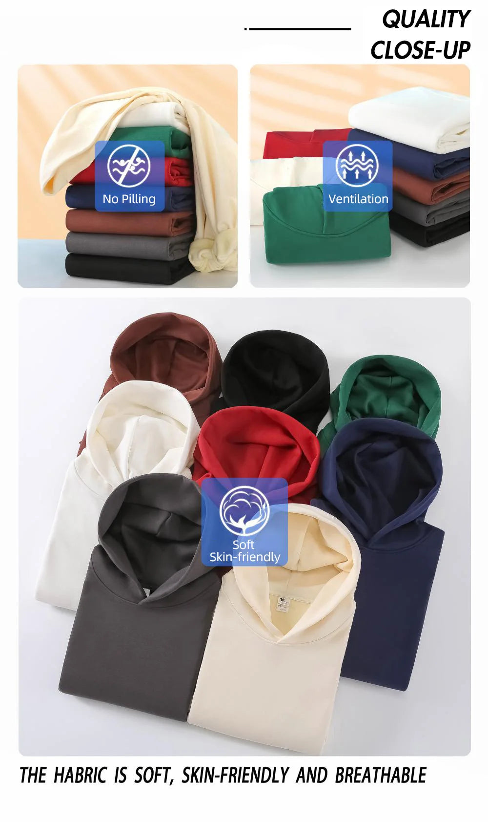 Pull à capuche en coton